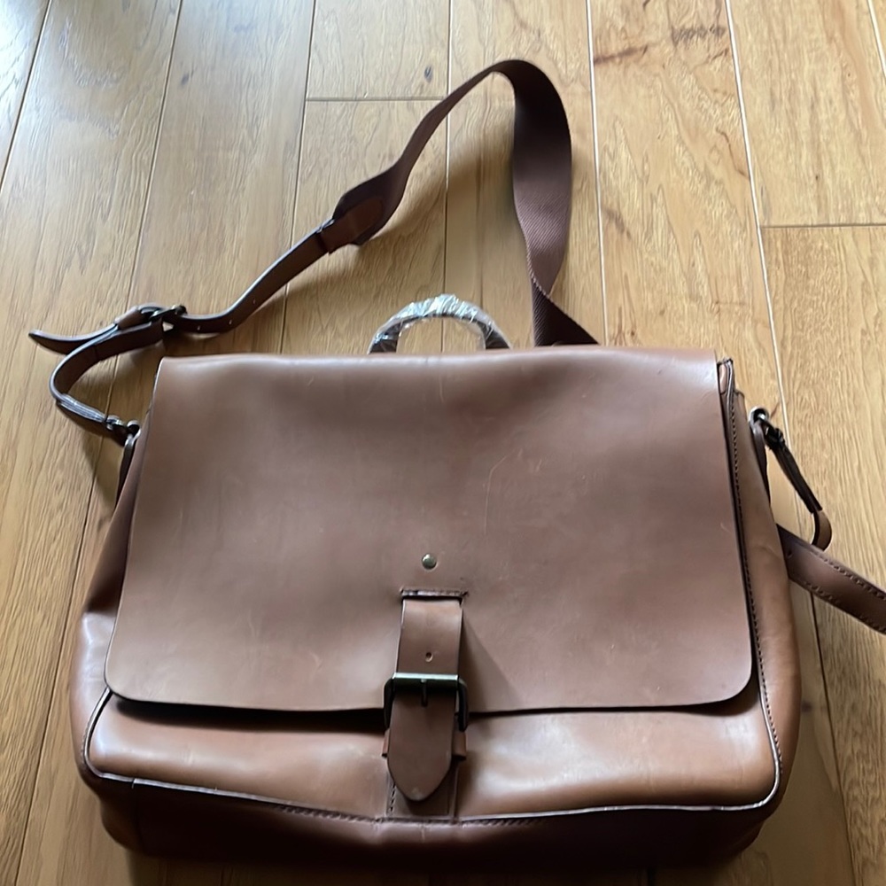 Brand New Leather LL Bean briefcase